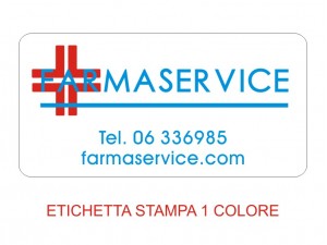 Etichette adesive per farmacie e parafarmacie (mm 60x30) (cod. 25P)